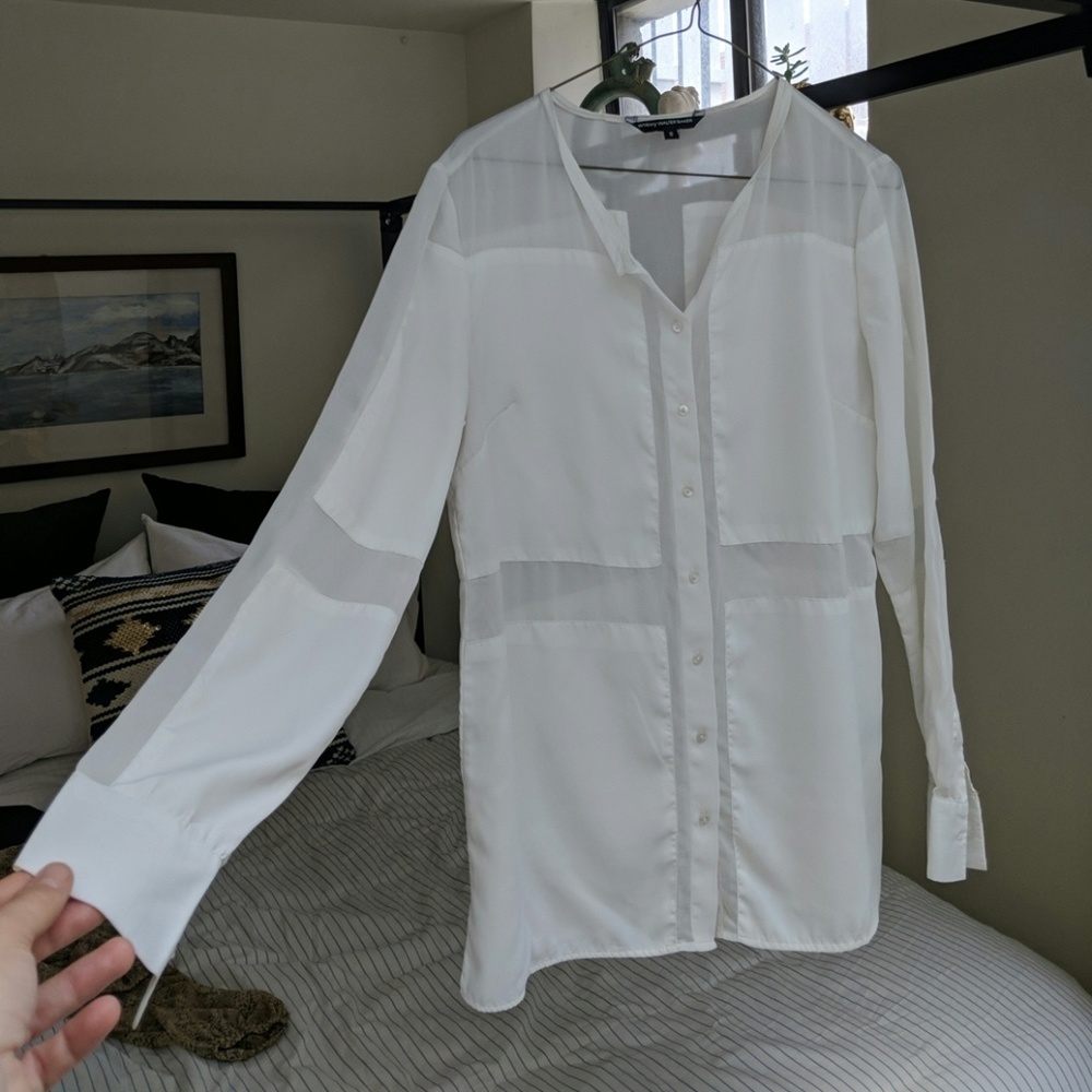 Walter Baker Color Block Blouse